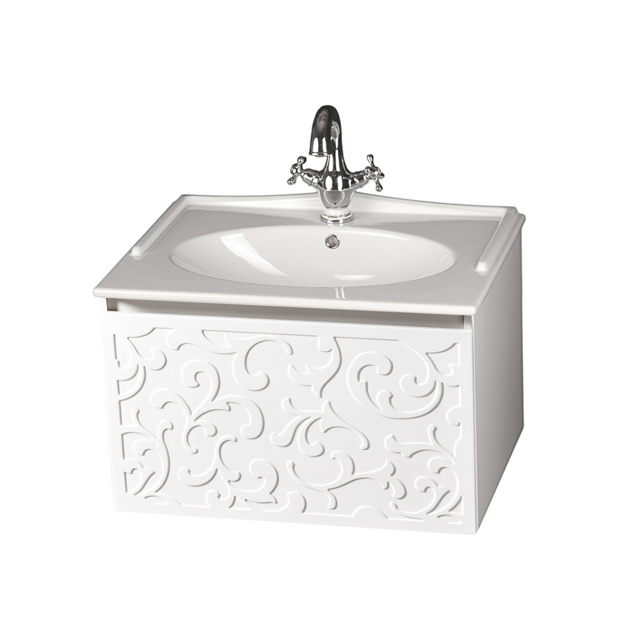 Szafka łazienkowa Sanitti Floro 70 cm z umywalką ceramiczną GAMMA-70